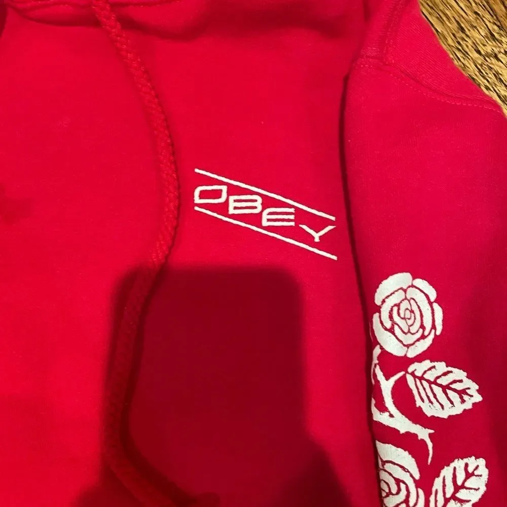 Obey Red Hoodie